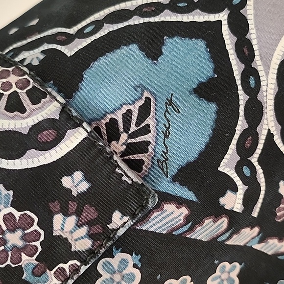 BURBERRY PRORSUM purple paisley bandana print double breasted trench coat Sz 10 - Picture 6 of 16